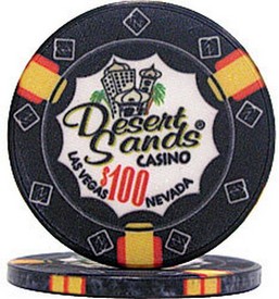 Desert Sands Casino 10g $100 Poker Chip Sold by the Roll, 10-DS100